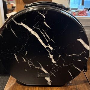 Calpak Hat box black midnight marble suitcase- 14”